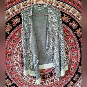 Ecoté Floral Sleeveless Knit Cardigan Vest